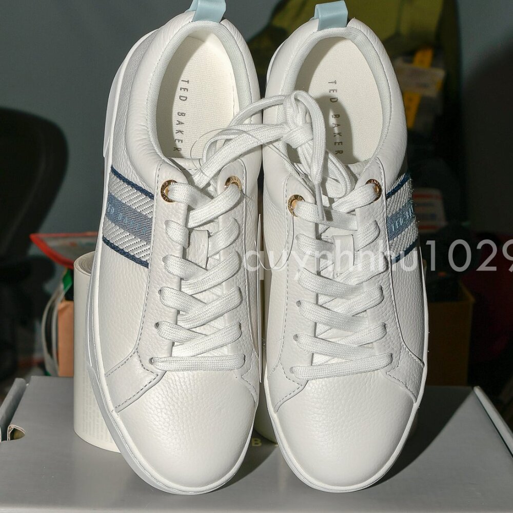 Ted Baker Women's Leather Sneaker Shoes - Picture 5 of 7